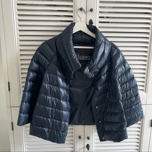 Herno Navy Blue Puffer Jacket - Size S